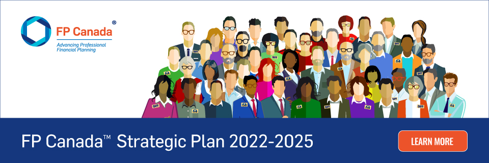 FP Canada Strategic Plan 2022-2025 - learn more. Illustration of diverse group of CFP and QAFP Professionals