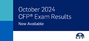 October 2024 CFP Exam results now available. CFP logo