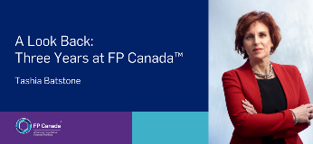 A look back: three years at FP Canada - Tashia Batstone. FP Canada logo.